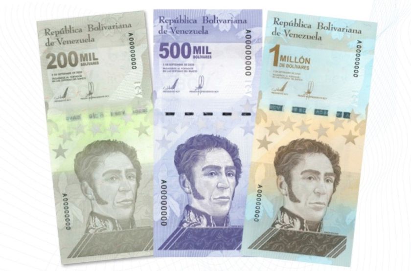 Venezuela lanza tres nuevos billetes que no suman un dólar