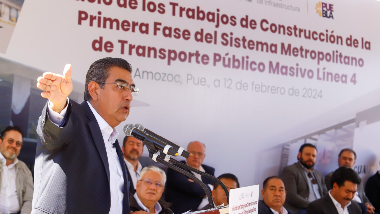 INICIA GOBIERNO DE SERGIO SALOMÓN PRIMERA FASE DEL SISTEMA METROPOLITANO DE TRANSPORTE