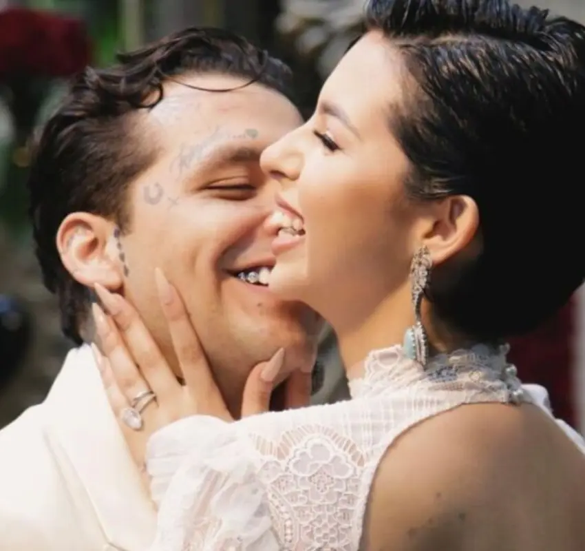 Christian Nodal y Ángela Aguilar: Revelan primeras imágenes de su sorpresiva boda