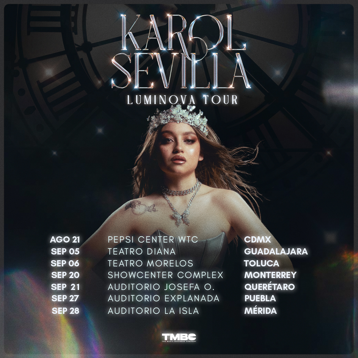 Karol Sevilla llega a Querétaro con su LUMINOVA TOUR: Un espectáculo lleno de emociones y evolución artística