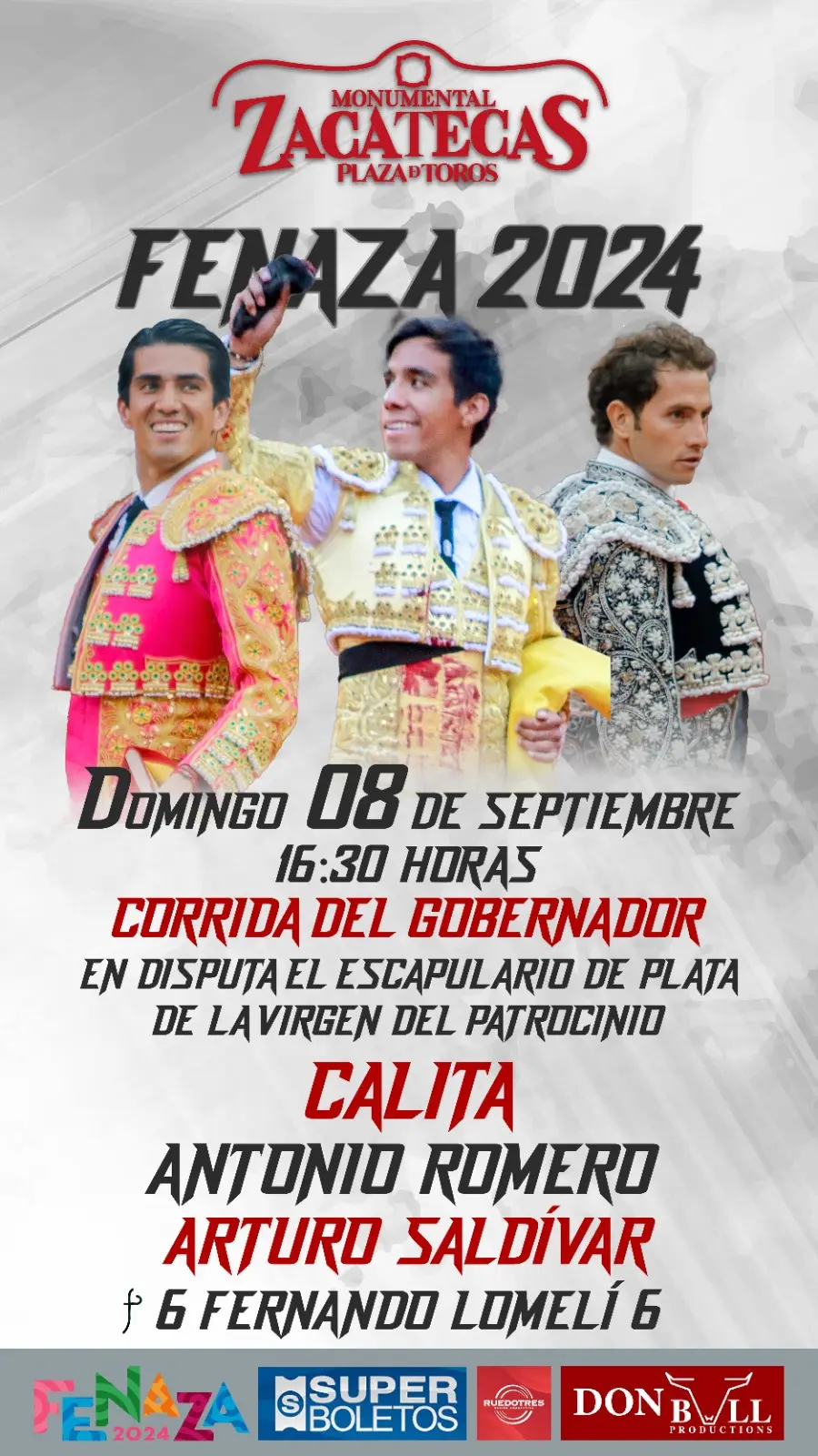 Los imperdibles carteles de la FENAZA 2024 tres corridas y una novillada con un elenco de lujo |