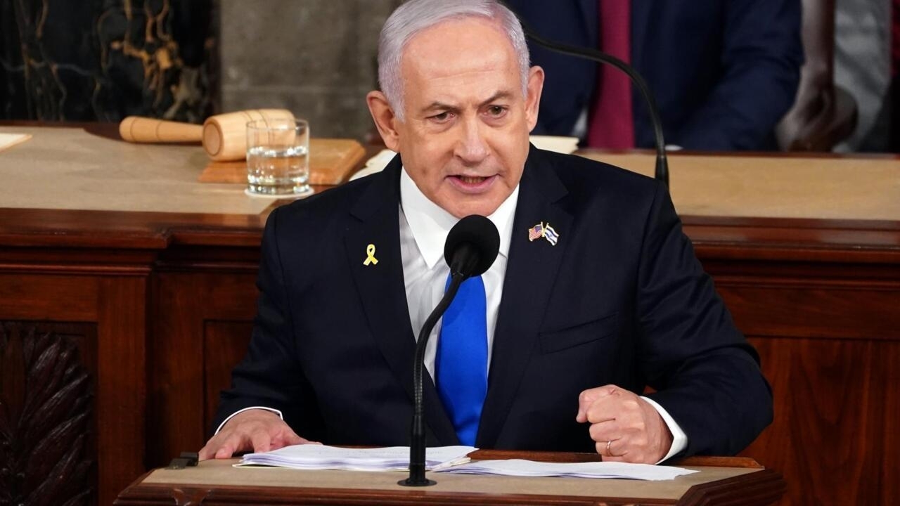 Netanyahu promete no ocupar Gaza y señala a Irán en discurso ante el Congreso de EE.UU.