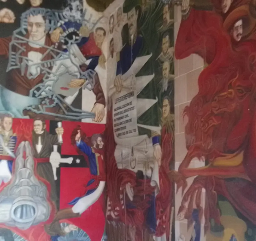 Antonio Pintor, muralista en Palacio de Gobierno