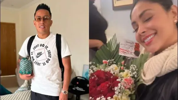 ¿Detalle de 'Aladino'? Pamela Franco se luce con arreglo floral tras 'ampay' con Christian Cueva: “Más chocha no puedo estar”