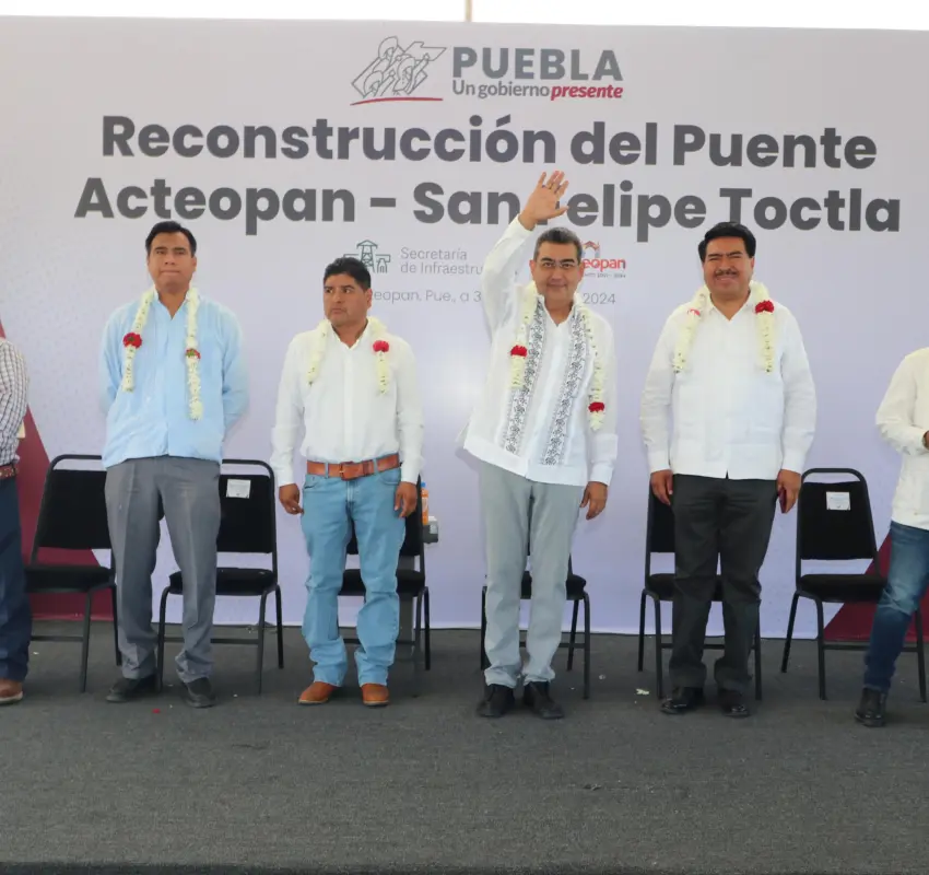 CON OBRAS DE INFRAESTRUCTURA, SERGIO SALOMÓN MEJORA MOVILIDAD EN TOCHIMILCO Y ACTEOPAN