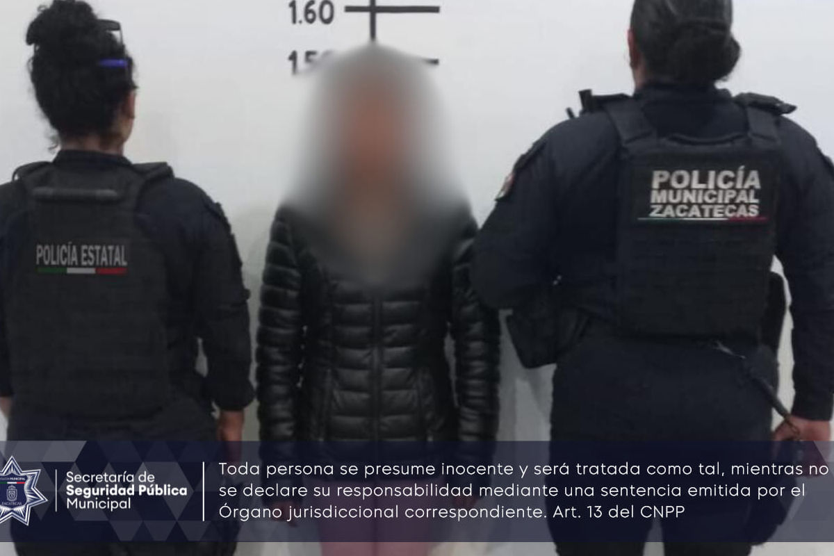 Detienen a un hombre y a una mujer de 24 años en Zacatecas por portación de armas