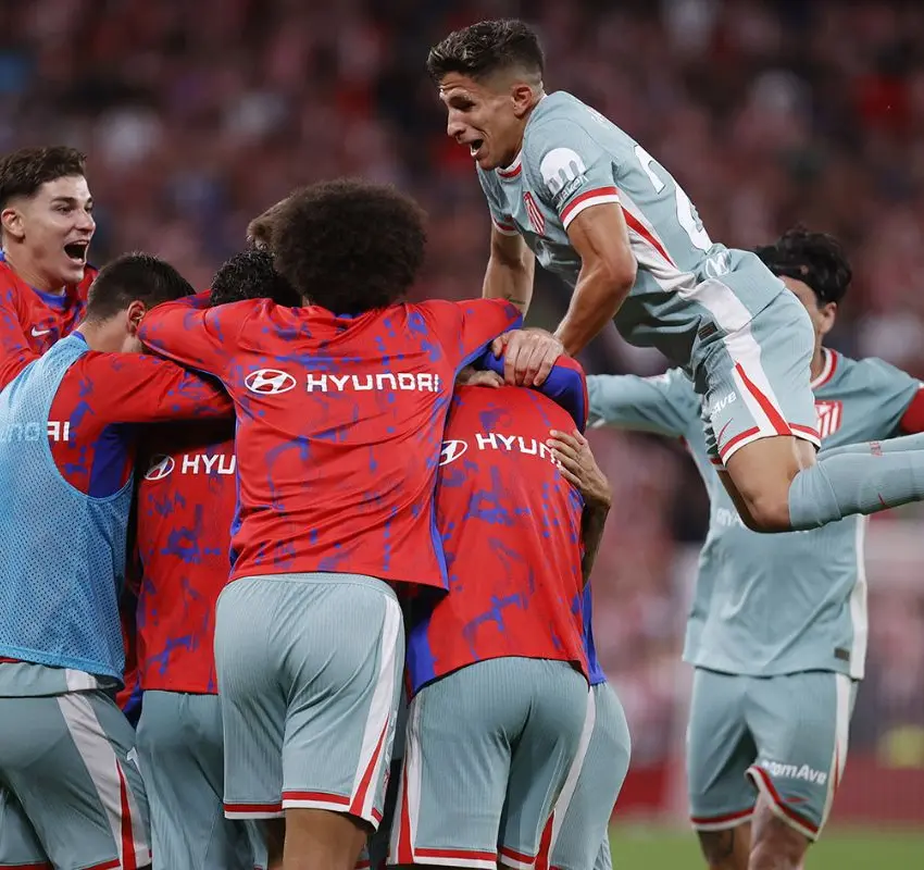 Atlético de Madrid vence al Athletic Club en tiempo de compensación