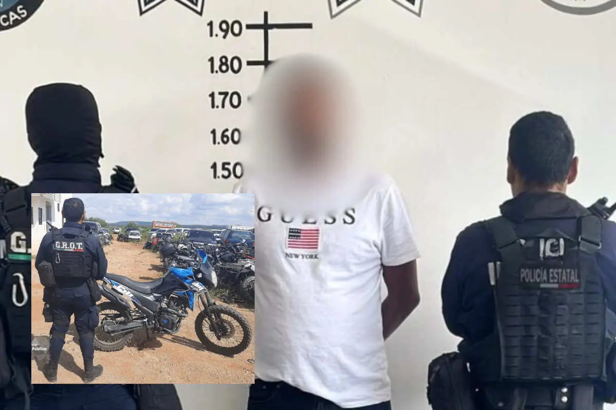 Detienen a hombre con motocicleta robada en Tres Cruces |