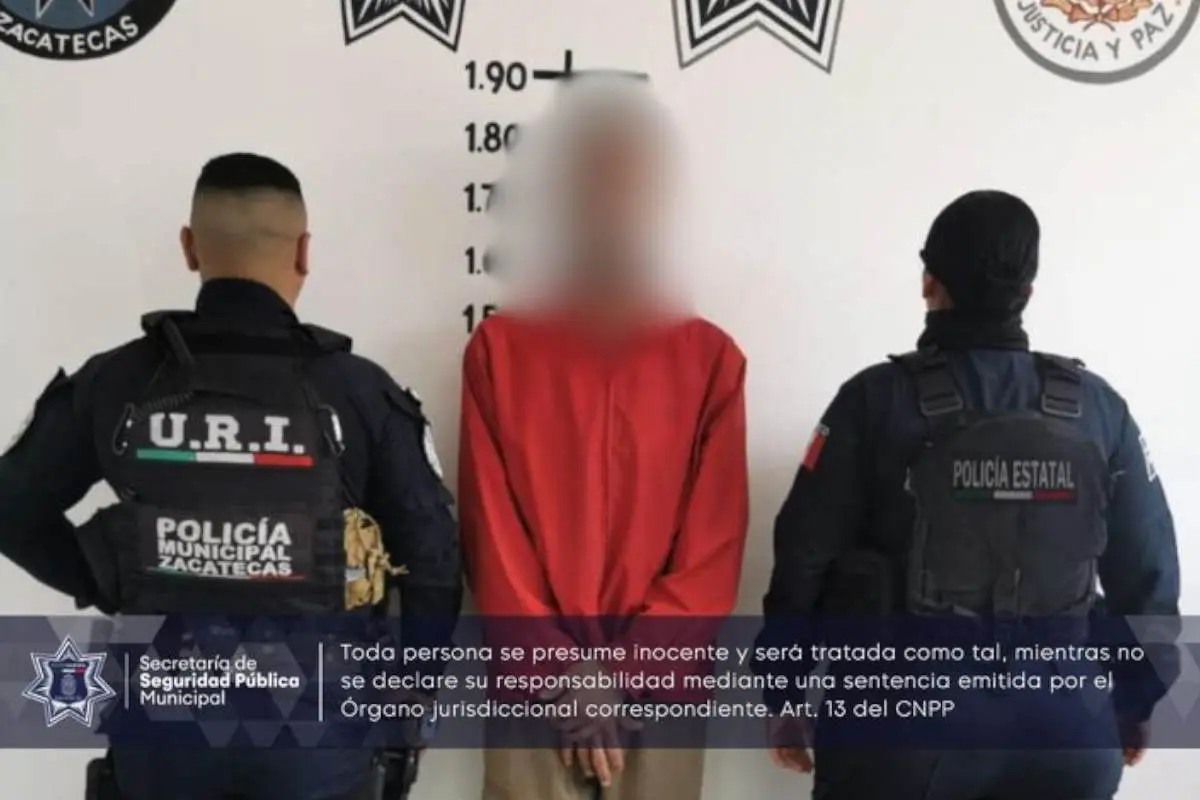 Detienen a un hombre de 56 años en Zacatecas por el delito de robo a comercio |