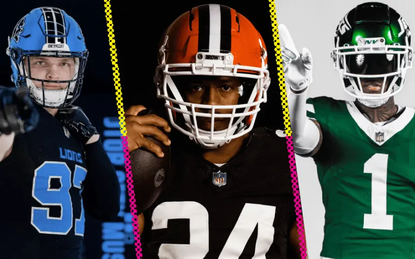 Los uniformes y cascos para la temporada 2024 de los equipos de NFL