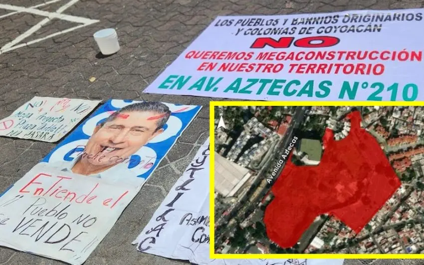 Plaza comercial afectaría comunidades, áreas verdes y manantial de Coyoacán
