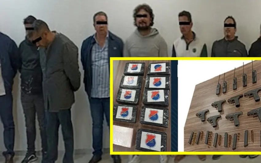 Detienen a policías de la CDMX y a agentes de la FGR con armas y droga mientras “cateaban” casa