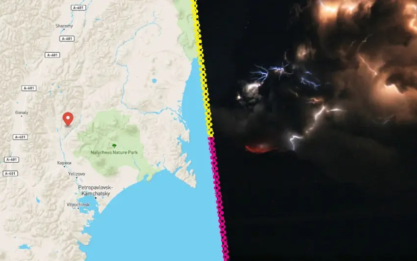 Las brutales imágenes del sismo en Kamchatka y la erupción del volcán Shiveluch en Rusia