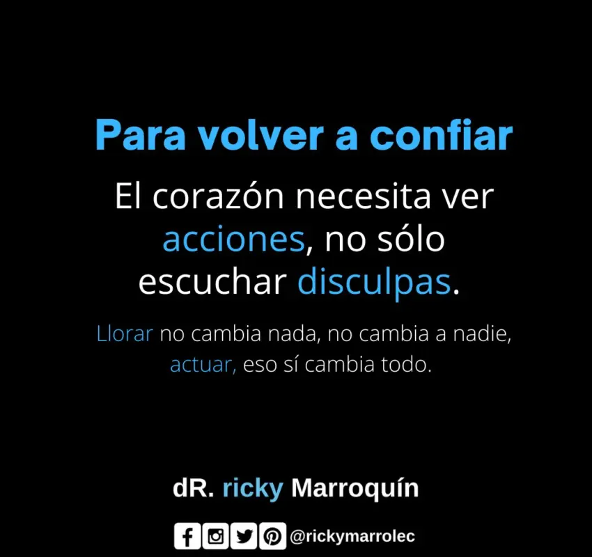 Volver a confiar