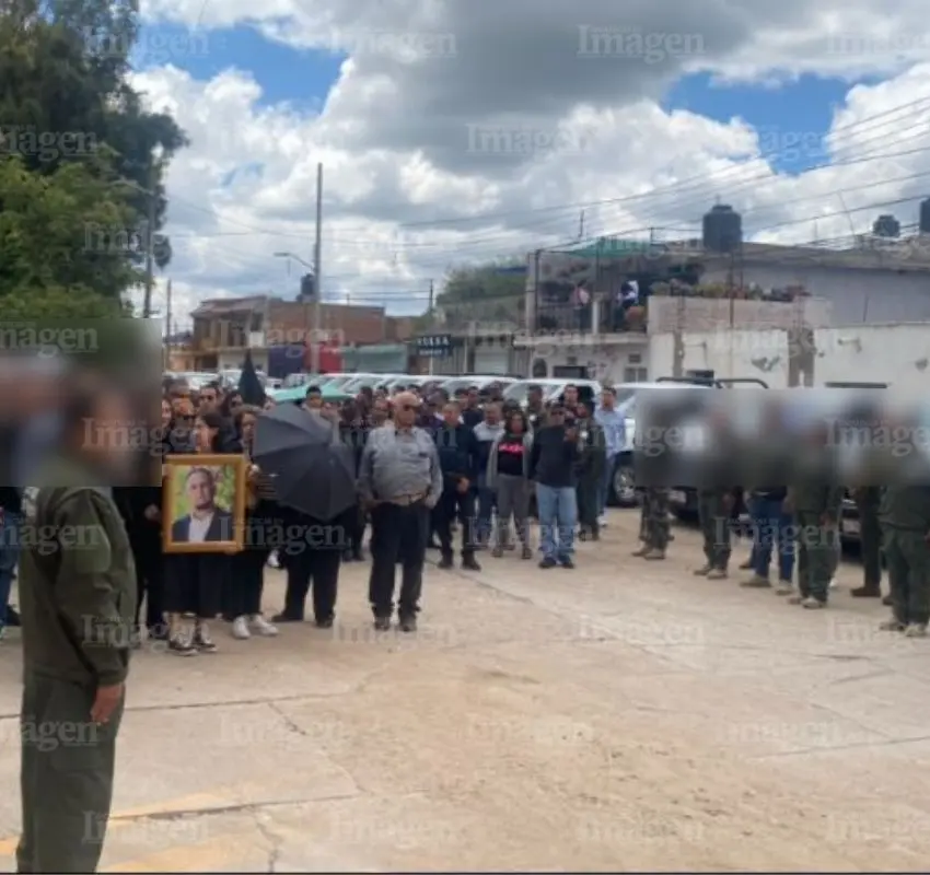 Rinden homenaje en Fresnillo al comandante de la Policía de Investigación asesinado
