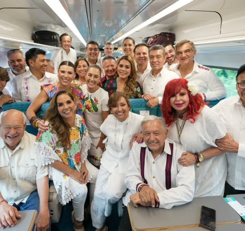 AMLO y Sheinbaum inauguran tren P’atal en Quintana Roo