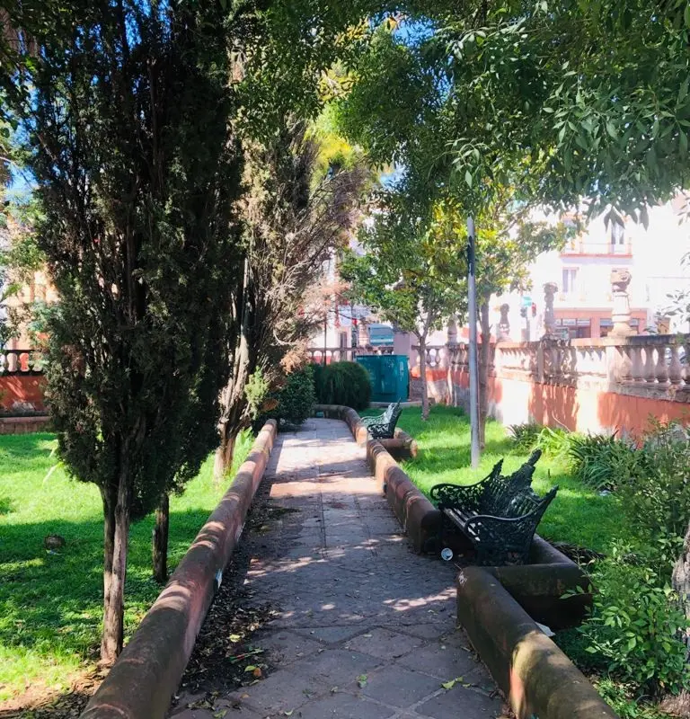 Disfrute de la calma que ofrece el Jardín de la Madre en Zacatecas