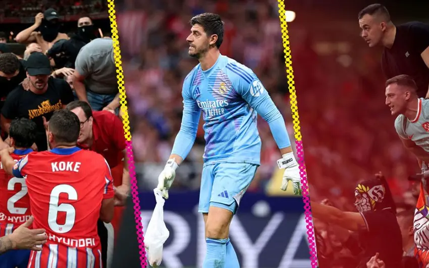 Los disturbios que mancharon el derbi de Madrid en el empate agónico del Atlético
