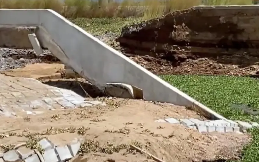 Cesan a director de construcción del Parque Ecológico Lago de Texcoco por colapso de estructura