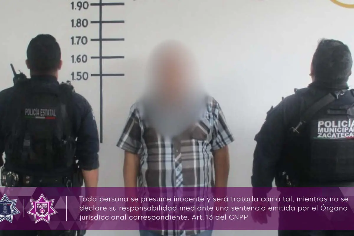 Detienen en Zacatecas a un hombre de 75 años por violencia familiar |