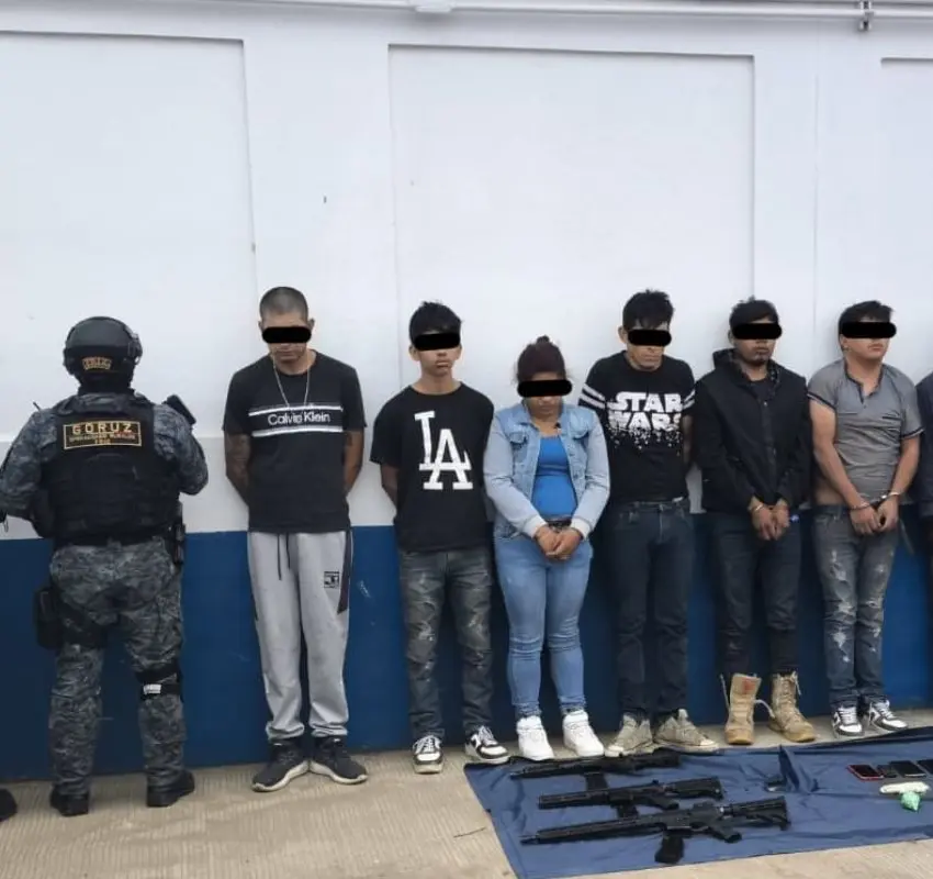 Fuerzas de Seguridad detienen a célula delictiva de siete personas en Villanueva