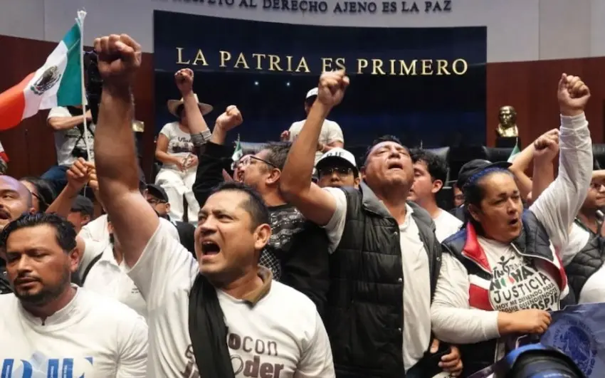 Imágenes inéditas: Manifestantes toman la sede del Senado previo a la Reforma Judicial