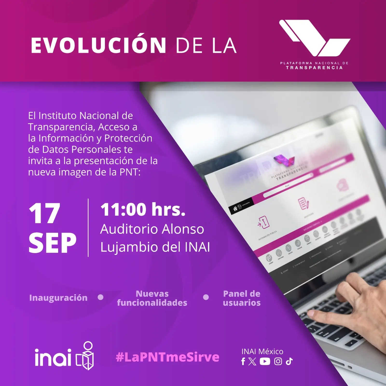 INAI presenta la nueva Plataforma Nacional de Transparencia |