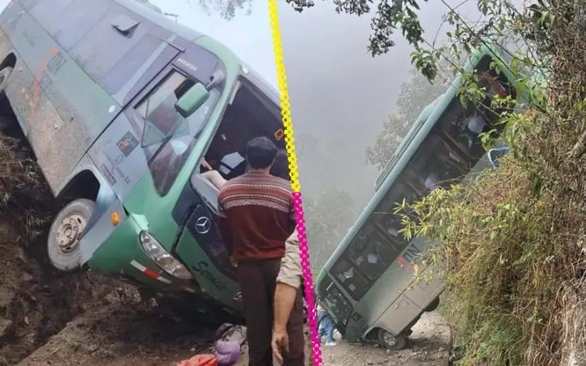 Autobús con turistas se vuelca en Machu Picchu; varios mexicanos resultan heridos