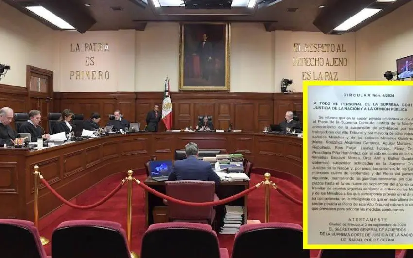 Nunca había pasado: Ministros de la Suprema Corte de Justicia en paro