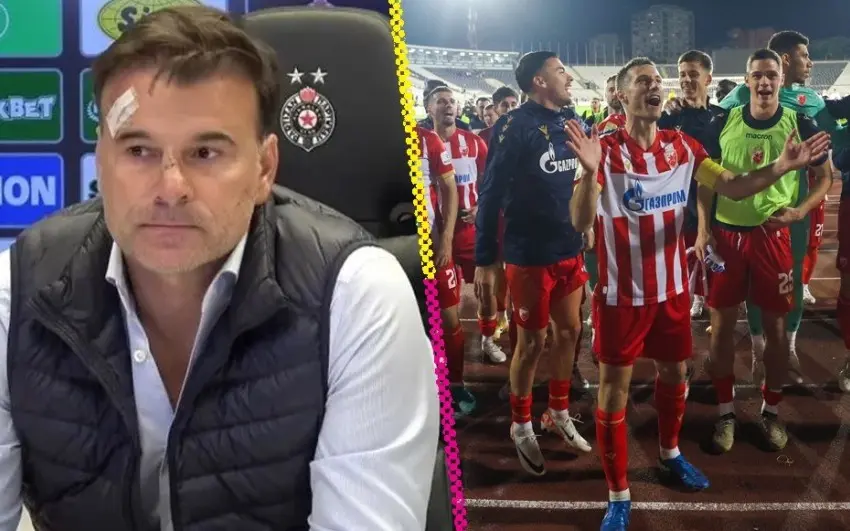 Partizán pierde 4-0 contra Estrella Roja y sus aficionados atacan al entrenador