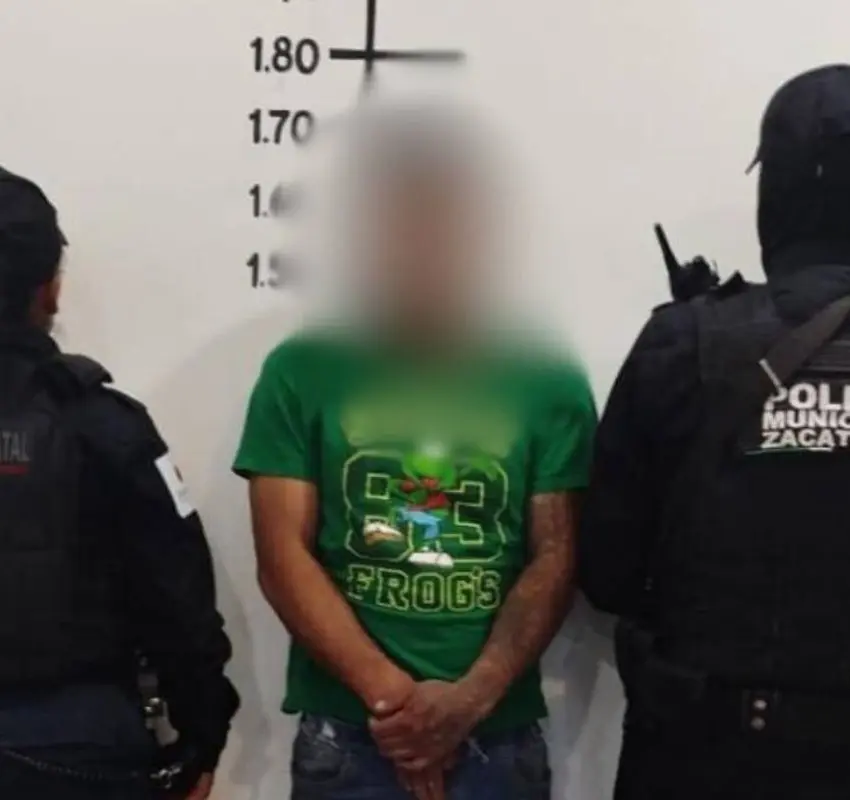 Policía Municipal y Estatal detienen a hombre en la colonia González Ortega