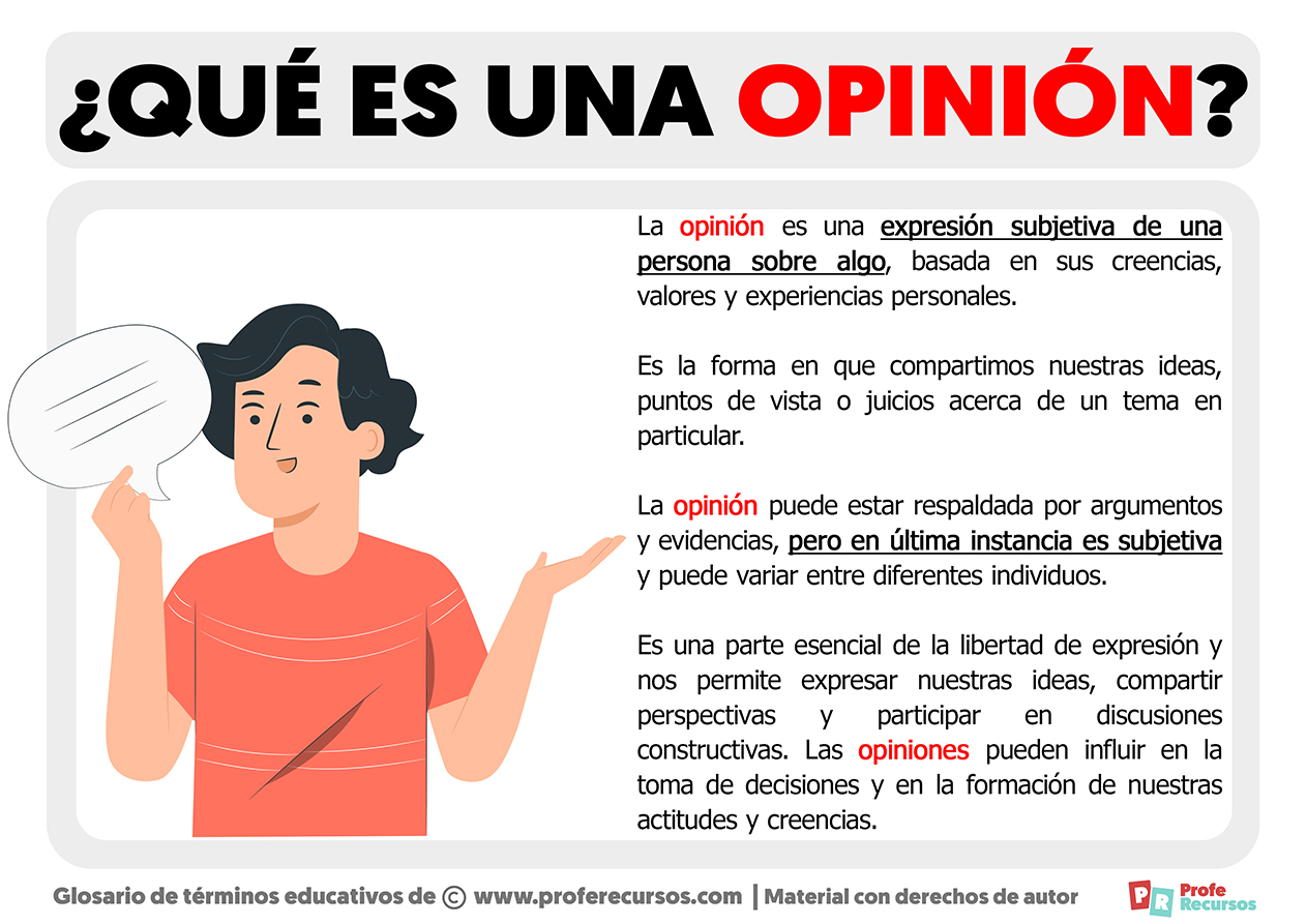 Una simple opinión