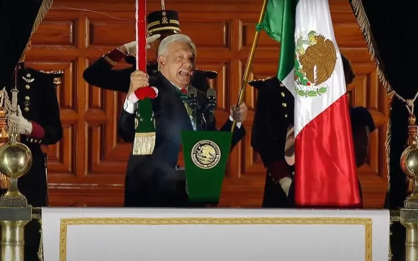Aquí el momento cuando AMLO dice “Viva la Cuarta Transformación” en su último Grito de Independencia