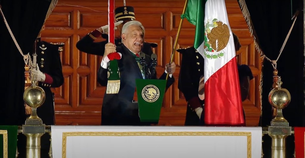 Aquí el momento cuando AMLO dice “Viva la Cuarta Transformación” en su último Grito de Independencia