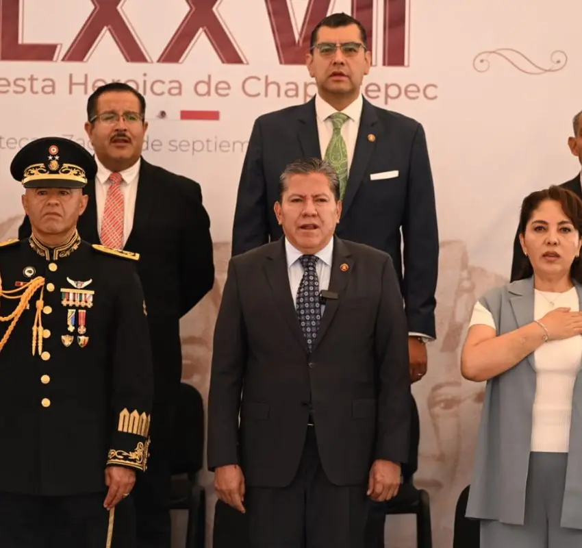 Zacatecas realiza ceremonia por 177 aniversario de Chapultepec