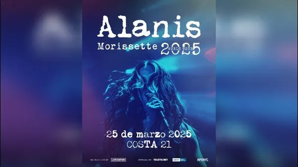 ¡CONFIRMADO!: Alanis Morissette anuncia concierto en Lima el 25 de marzo de 2025