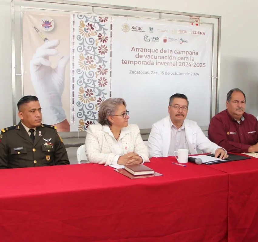 Zacatecas inicia campaña de vacunación para la temporada invernal