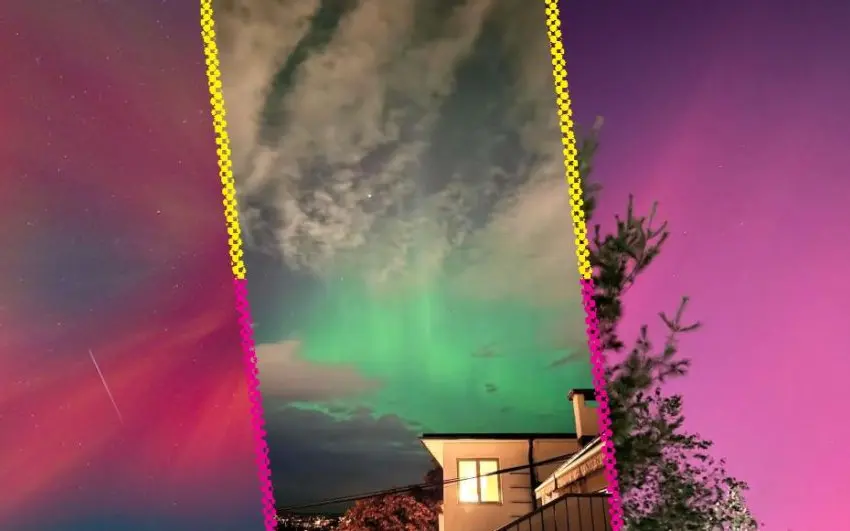 10 increíbles fotos de las auroras boreales por la tormenta solar en el mundo y México