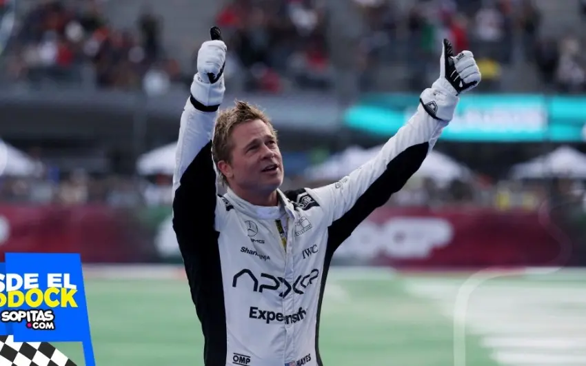 Brad Pitt graba su película ‘F1’ en el GP de México y enloquece a la afición