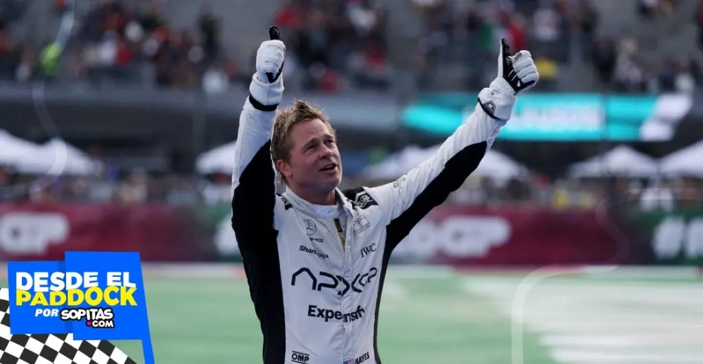 Brad Pitt graba su película F1 en el GP de México y enloquece a la afición |