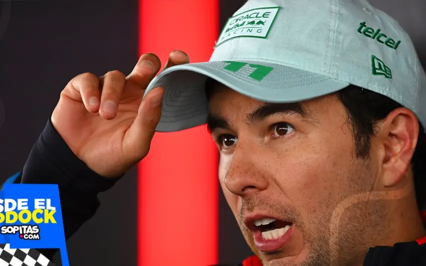 Lawson le levanta el dedo a Checo y él responde: “El chavo no entiende, tiene que abrir la cabeza”