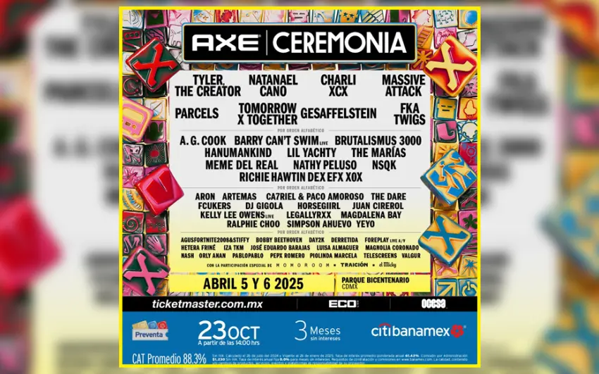 Festival AXE Ceremonia 2025: Cartel oficial, lineup y boletos