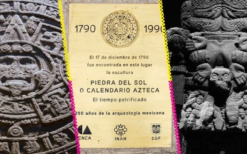 Descubre los puntos exactos donde encontraron el Calendario Azteca y otros monolitos en el Zócalo