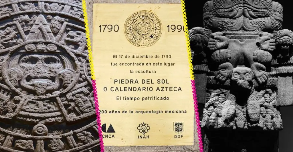 Descubre los puntos exactos donde encontraron el Calendario Azteca y otros monolitos en el Zócalo |