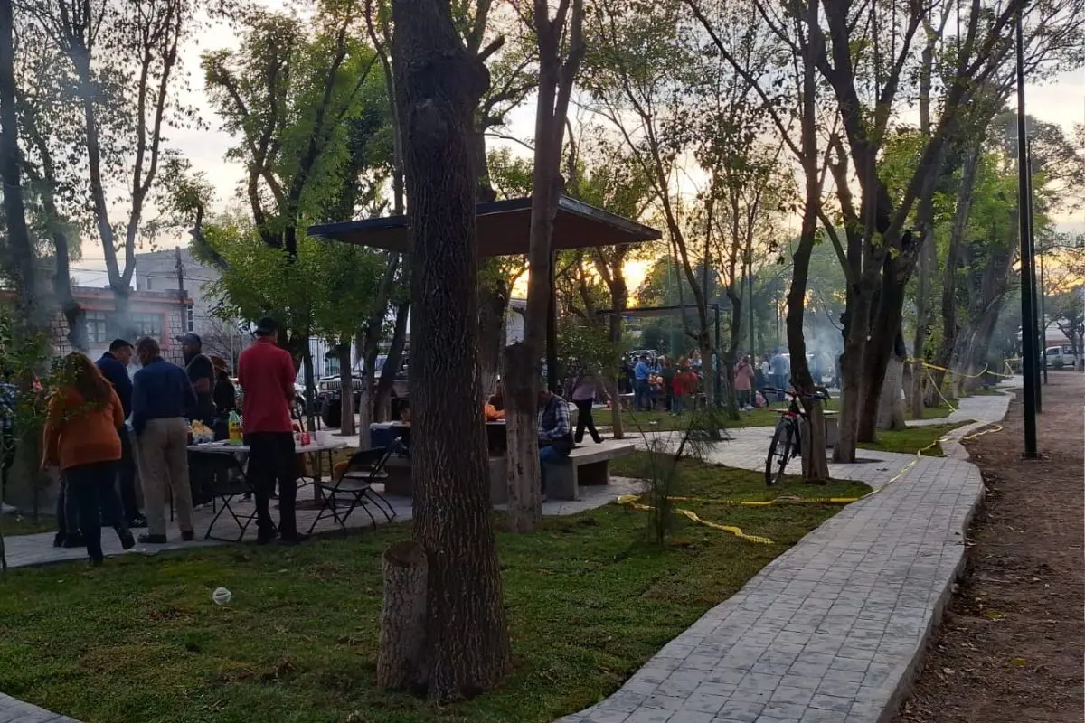 Mujer jerezana comete vandalismo en el Parque Alameda García Salinas de Jerez |