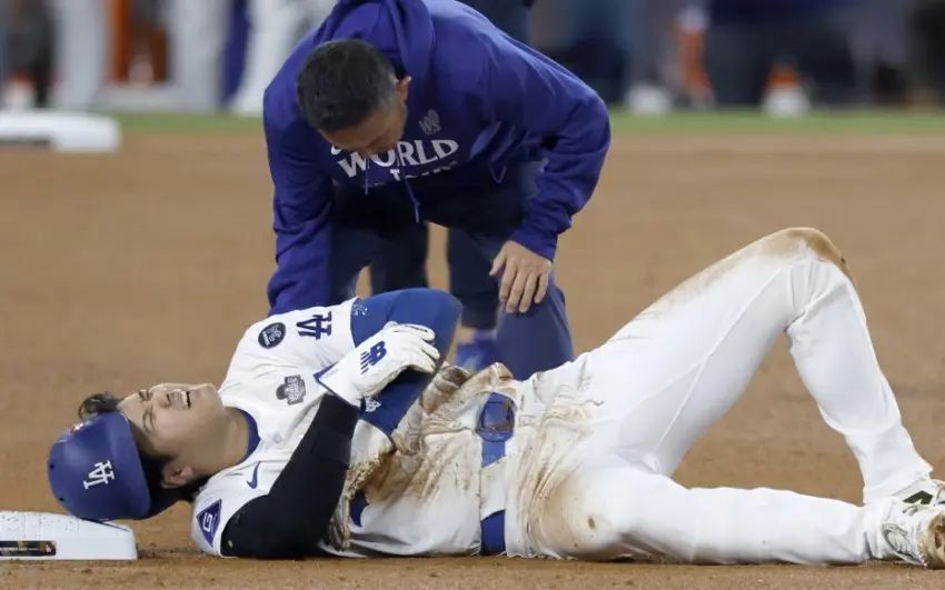 Lesión de Shohei Ohtani eclipsa triunfo de Dodgers en el Juego 2 de la Serie Mundial 2024