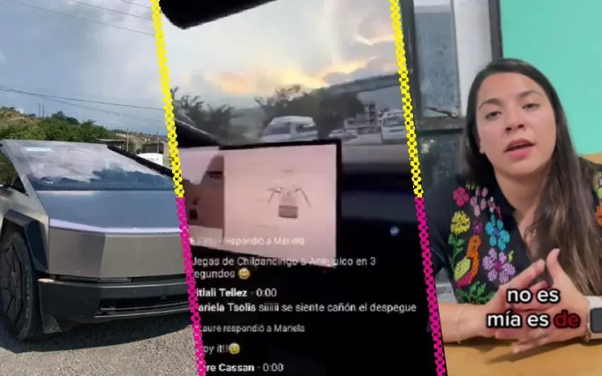 Diputada Citlali Téllez explica la Cybertruck en la que anda paseando: “Es de un amigo”