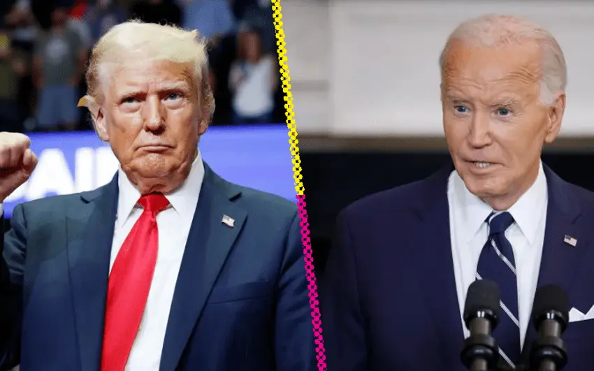 Todo listo para la primera reunión entre Donald Trump y Joe Biden