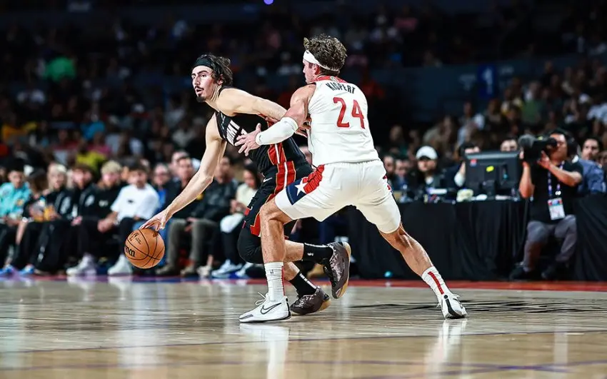 Bam Adebayo se roba la noche de Jaime Jáquez en el Heat vs Wizards en México