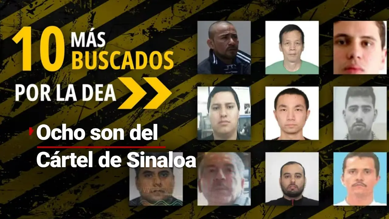 La DEA actualiza su lista de los 10 más buscados Quiénes están en la lista |